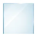 Kamin Glasplatte Quadrat inkl. Facette