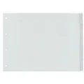KANGARO Blanko Register DIN A3 quer Grau 5-teilig PP (Polypropylene) 4 Löcher G305FB