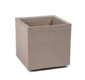 Kreher Pflanzkübel Karo "Eco friendly" in Holz Optik (Farbe wählbar)