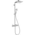 hansgrohe Crometta E Showerpipe 240 1jet 27281000 mit Thermostat, mit EcoSmart