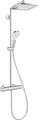 hansgrohe Crometta E Showerpipe 240 1jet EcoSmart mit Thermostat, chrom,