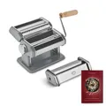 SPRINGLANE Manuelle Nudelmaschine Nonna + Zubehör, Linguineaufsatz - Silber