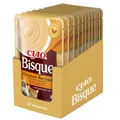 12x40 g INABA CIAO Bisque Cremesuppe mit Huhn Hühnercremesuppe getreidefrei