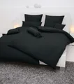 Janine Kissenhülle Mako-Soft-Seersucker Kissenhülle NR 15x40 PIANO schwarz, (1 Stück), Kissenbezug für Dekokissen Zierkissen Kissenhülle