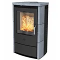 Fireplace Kaminofen Dauerbrandofen Meltemi Speckstein gussgrau (8 kW)