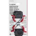 Bruns Gerätehalter für Werkstatt und Garten schwarz/rot 2 Stück
