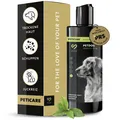 Peticare Shampoo gegen Schuppen & trockene Haut für Hunde, stoppt Juckreiz & regeneriert das Fell