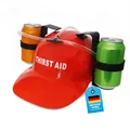 GOODS+GADGETS Party Trinkhelm für Erwachsene; Bier-Helm mit Dosenhalterung; JGA Saufhelm & Getränkehalter Partyhelm; Bauarbeiter-Helm Partyzubehör (Trinkhelm)