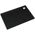 Aquabad® Duschwanne BASIC Black Stone, Rechteck, Acryl, 1-St., Duschwanne, 90x100 cm schwarz 90 cm x 5 cm x 100 cm