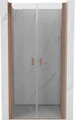 Mexen Mist Duschdrehtür 90 cm, transparent, gebürstetes Kupfer - 8A7-090-000-65-00
