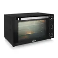 Tristar Umluft-Ofen, 2000 W, 60 L Volumen, Timerfunktion, Doppelglastür, Regelbarer Thermostat bis 230 °C, eine obere und untere Heizzone, mit Grillrost und Backblech, OV-3640