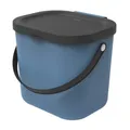 Albula Biomülleimer 6l mit Deckel und Henkel für die Küche, Kunststoff PP BPA...