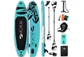 Aukai SUP-Board PRO 320cm, 2in1 Aufblasbares Stand up Paddle Set mit Kajak-Sitz, (Action-Cam-Halterung, Fußschlaufe, Pumpe, Rucksack, AquaBag), Komplettsett - 5 Jahre Garantie