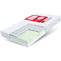 FDM Matratze 90x200 cm Härtegrad H3 Höhe 16 cm Kindermatratze Schaumstoffmatratze HR-Schaum Polyurethan-Schaum Buchweizen 7 Komfortzonen mit Hypoallergenem Waschbarem Premium-Bezug Oeko-Tex Paulo