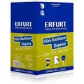 ERFURT Vliestapete Rauhfaser ELEGANCE, 15 m x 0,53 m - 12 Rollen weiß