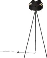 Moderne Stehlampe Schwarz STOff