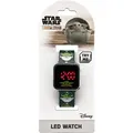 Accutime Star Wars Kinderuhr Digital Mandalorian Grogu Baby Yoda Armband Uhr LED