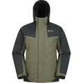 Mountain Warehouse Herren Dusk III Skijacke (dunkles Khaki/Schwarz)