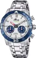 Lotus Chronograph Lotus Herrenuhr Edelstahl silber Lotus, (Chronograph), Herren Armbanduhr rund, groß (ca. 45mm), Edelstahl