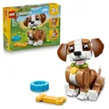 LEGO Creator 3in1 Cute Animals: Playful Puppy Dog Toy - Pet Animal Figure Transforms into a Squirrel or Duck - Creative Birthday Gift for 8+ Year Old Girls & Boys - 31382