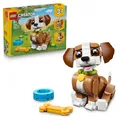 LEGO Creator 3in1 Cute Animals: Playful Puppy Dog Toy - Pet Animal Figure Transf