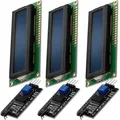 AZ-Delivery Displays HD44780 1602 LCD Modul Display Bundle mit I2C Schnittstelle 2x16 Zeichen kompatibel mit Arduino und Raspberry Pi, 3x Set - Blau/Weiß