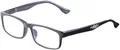 infactory PC Brille mit Sehstärke: Augenschonende Bildschirm-Brille mit Blaulicht-Filter, +1,0 Dioptrien (Bildschirmbrille mit Sehstärke, Computer Lesebrille, schonen)