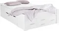 Bett RAUCH "Scala", weiß, B:145cm H:60cm L:207cm, Betten, Bett, mit Schubkästen in 3 Varianten