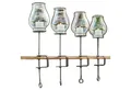 Mirabeau Windlicht Windlicht 4er Set Calindra klar/silber (4er Set, 4er Set)
