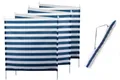 Windschutz Sichtschutz Sonnenschutz blau weiß gestreift 6m*1,2m Strand Camping 