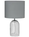 Klassische Tischlampe grau/transparent Devoll