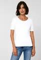 CECIL T-Shirt Style Lena mit klassischem Rundhalsausschnitt