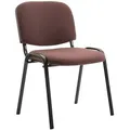TPFLiving Besucherstuhl, Braun, Textil, 53x83x53 cm, Arbeitszimmer, Besucherstühle