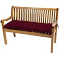 TexDeko Bankauflage TexDeko Garden - Gartenbank-Auflage, wasserabweisend, gesteppt, (1 St), UV-Beständig, Breite: 40 & 50cm rot 200 cm x 8 cm x 50 cm