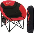 KingCamp MoonChair faltbarer Relax Sessel, schwarz/rot