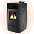 Pelletofen 11 kW  bis 220 m³ Wochenprogramm Auto-Reinig. ECO & mech. Reinigung