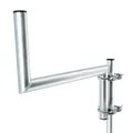 Z-Ausleger 50cm Ø 42mm Doppelschelle Z Mast Ausleger LTE SAT Antenne Z-Halterung