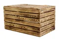 Kistenkolli Altes Land Allzweckkiste Grosse Holztruhe 80er geflammt mit Deckel 80x50x39cm (Spar-Set, 1er Set)