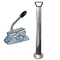 Stahl Anhängerstütze 60cm Anhänger Stützfuß Anhängerstützen Abstellstütze