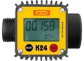 Digitaler Durchflusszähler K24 für mobile Tankstellen CEMO DT-Mobil Easy 210, 440 und 440/50 l, Durchflussmenge 40 l/min, Kunststoff, schwarz-gelb