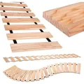 BooGardi Rollweg aus Lärche in 6 Größen 250cm lang · 30cm / 40cm / 50cm breit · 30cm Lattenabstand 3,6cm · Holzweg zum Ausrollen · Holztritt... - Naturbelassen