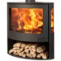PANADERO Kaminofen "Iris", schwarzmetallic, Stahl, 7,8 kW