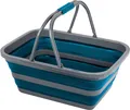 Brunner Holdall Fold-Away Faltkorb, 16l, schwarz/avio blau