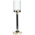 Klassischer Kerzenständer Für Besonderes Flair Kerze Kerzen Deko Dekoration Gold Schwarz Elegant Glas