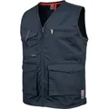 Würth MODYF Arbeitsweste Stretch X für Herren Stylische Handwerkerweste für In-/Outdoor blau M