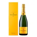 Veuve Clicquot Yellow Label Brut Champagner, 75cl, in Geschenkbox | Ikone aus der Champagne | Kraftvoll, frisch & elegant | Goldgelb, feine Perlage | Fruchtig, Vanille & Brioche