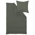 Curt Bauer Bettwäsche Arezzo- 135x200 cm + 40x80 cm	olive