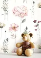 NEWROOM Blumentapete Tapete Violett Blumen Pusteblumen Floral Papiertapete Türkis Papier moderne Design Optik Tapete Natur inkl. Tapezier Ratgeber