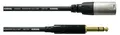 Hochwertiges Audiokabel 3 Meter mit REAN Stereoklinke- & XLR-Stecker, Black