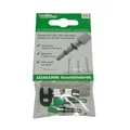 Blitzventil-Universal Alligator Komplettset, silber/grün (1 Set)